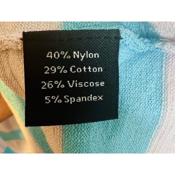 Rondina Knit Tank Top XL Blue Gray Stripes Sleeveless Stretch Style# 603266 NWT - Picture 7 of 8